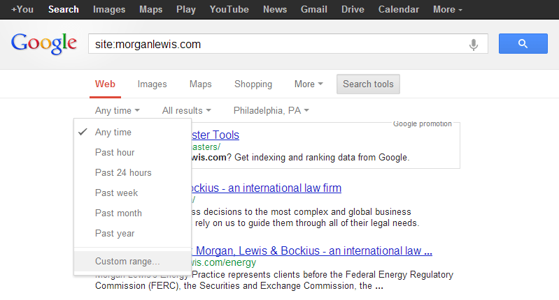 changingthetimeonagooglesearch