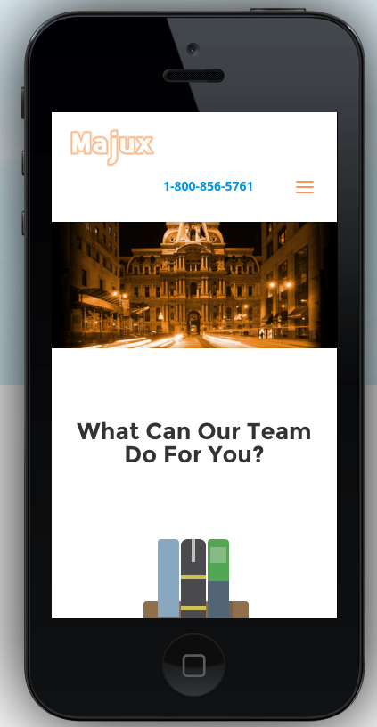Here is an example from our friends at Majux Marketing - clicking their phone number enables immediate calls